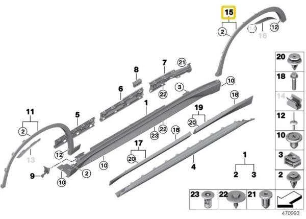 Bmw X1 F48 Galinio Kairio Rato Angos Detalė Originalus 51778067703