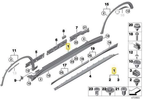 Bmw X1 F48 Kairysis Šoninis Aparatinis Originalus 51777332327