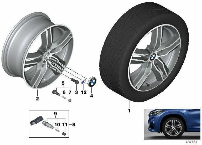 Bmw X1 F48 X2 F39 Scheibenrad Leichtmetall Ferri Originalus 36107850456