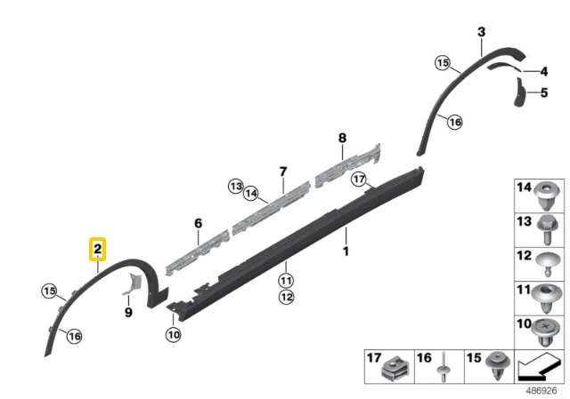 Bmw X2 F39 Priekinis Dešinysis Sparmų Galinės Dėžės Originalus 51779491678