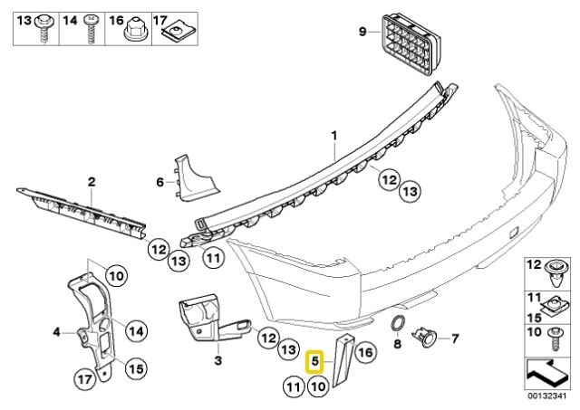 Bmw X3 E83 Galinio Stiklo Atlošo Skersinė Originalus 51123402383