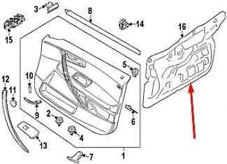 Bmw X3 E83 Garso Izoliuojantis Lango Priekinis Desinis Originalus 51483449838