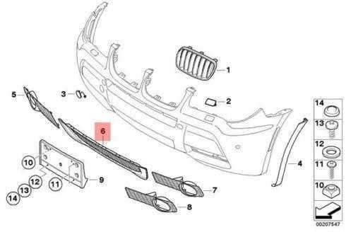BMW X3 E83 Priekinis Stiklo Tinklas Originalus 51113455008