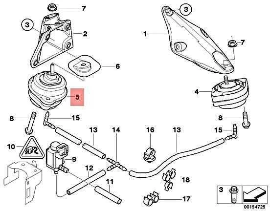 BMW X3 E83 Variklio Stovėsio Atraminas Dešinysis Originalus 22113414584