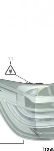Bmw X3 F25 Galinis Žibintas Šoniniame Skydelyje Kairėje Originalus 63217220241