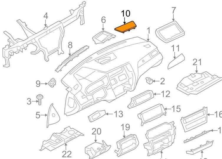 Bmw X3 F25 X4 F26 Centro Garsiakalbio Dangtis Originalus 51459184152