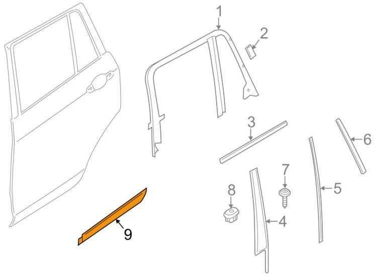 Bmw X3 F25 X4 F26 Galinio Dešinio Sienelės Originalus 51137205782