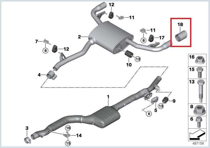 BMW X3 G01 X4 G02 Juodos Chromo Galinis Izoliatorius Originalus 18308691859