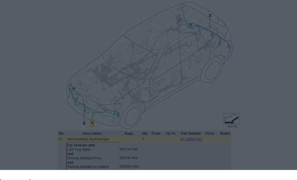Bmw X3 G01 X4 G02 Laidų Jungtis Originalus 61126991952