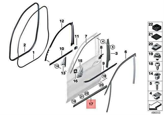 Bmw X3 G01 X4 G02 Priekinis Kairys Durų Aparatas Originalus 51138499209