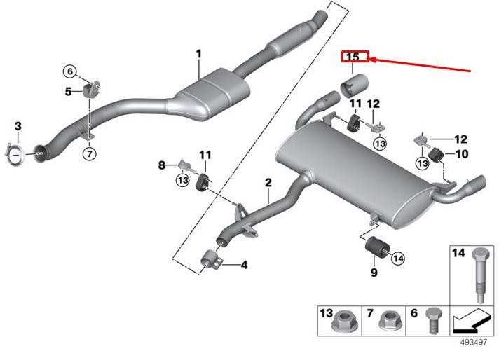 Bmw X3 G01 X4 G02 Vamzdžio Apdaila Chromas Originalus 18308658210