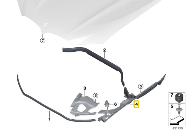 BMW X3 M F97 Dešinės Pusės Panelės Antžeminis Originalus 51768075324