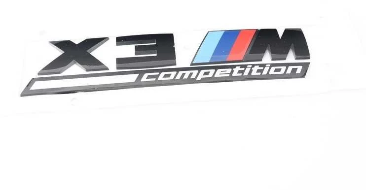 BMW X3 M F97 Konkurencija Galinė bagažinės emblema su užrašu 51148077609 Originali