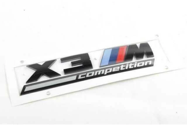 BMW X3 M F97 Konkurencija Galinė bagažinės emblema su užrašu 51148077609 Originali