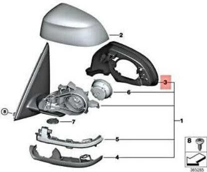 BMW X3 X4 M X5 X6 F15 F16 F25 atraminis žiedas juodas dešinysis 51167327914 originalus