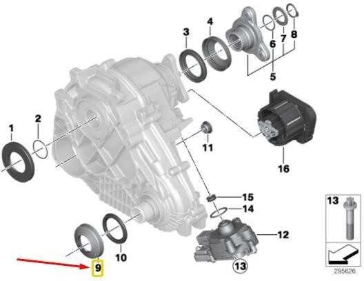 Bmw X3 X5 X6 Dulkės dangtis Originalus 27107623529