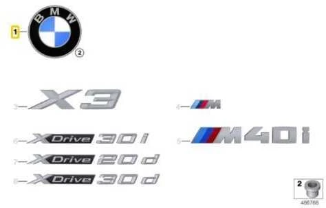 BMW X3 X5 X6 Emblema Originalus 51147499154