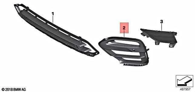 Bmw X4 G02 Kairės Pusės Grilės Atidarymas Su Pdc Originalus 51117456933