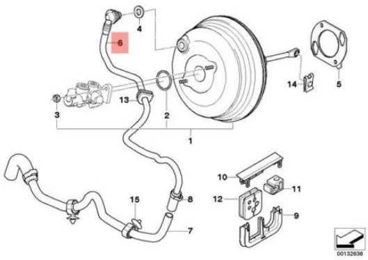 Bmw X5 E53 01 2003 09 2006 Vakuumo Vamzdis Su Neatgriztamo Ventiliu Originalus 34336758560
