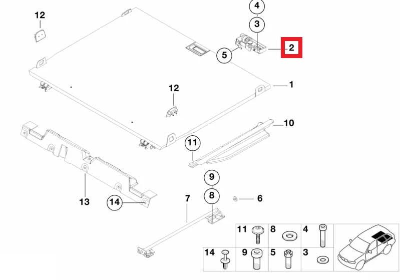BMW X5 E53 Dešinės Krautuvaržtė Originalus 51478248574