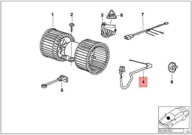BMW X5 E53 Šildytuvo Jutiklio Remonto Komplektas Originalus 64116972109