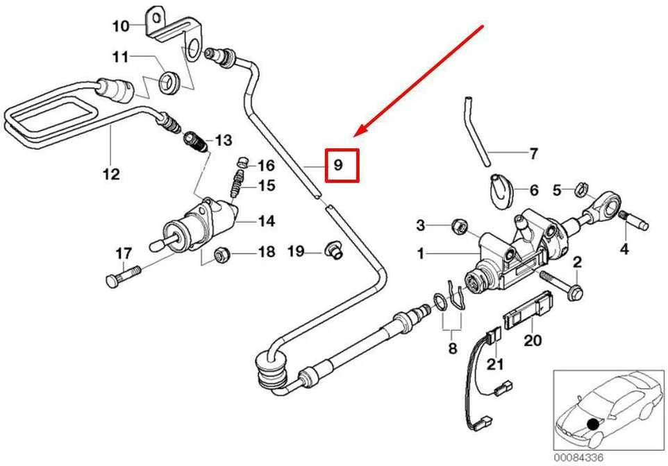 Bmw X5 E53 Sankabos Linija Originalus 21521165678