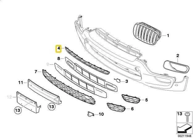 Bmw X5 E70 Grid Center Originalus 51118038265