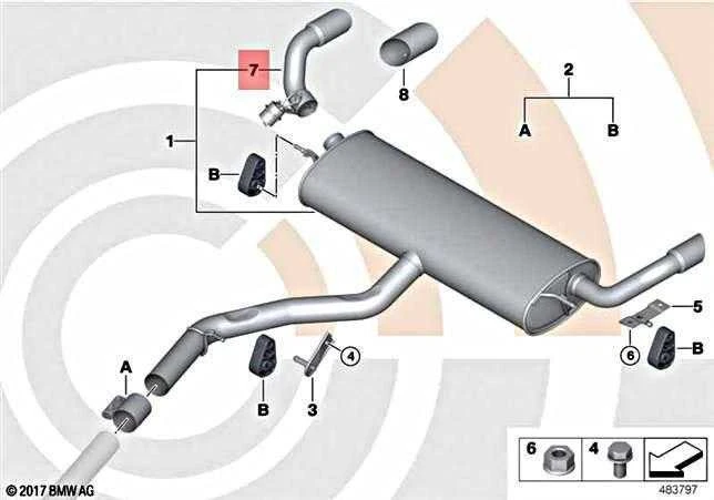 Bmw X5 E70 LCI 35iX 40iX Išmetimo Vožtuvo Rinkinys Originalus 18307600222