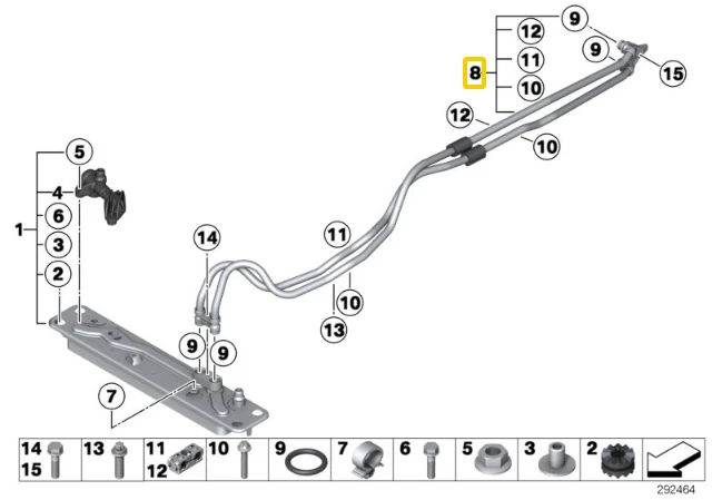 Bmw X5 E70 LCI X6 E71 Alaus Apsausimo Vamzdis Originalus 17217600973