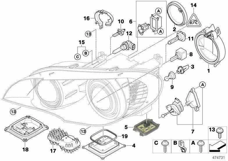 Bmw X5 E70 Stovėjų Žibintų Atramos Rinkinys Originalus 63127192578