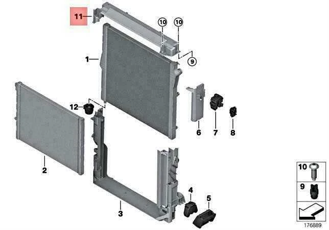 Bmw X5 E70 X6 E71 Dangtis Moduliu Nešėjas Originalus 17117576271