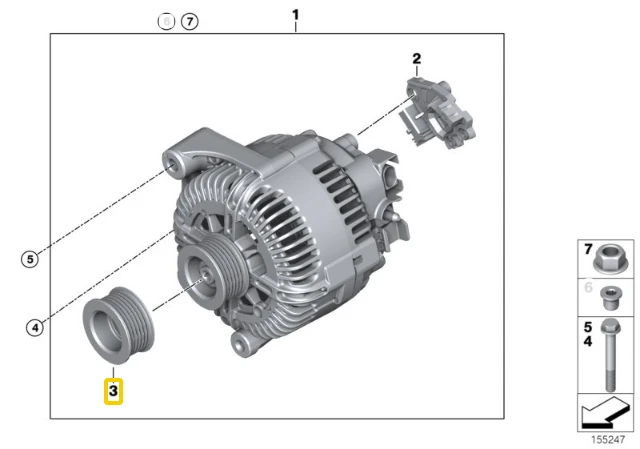 BMW X5 E70 X6 E71 Originalus 12317801125