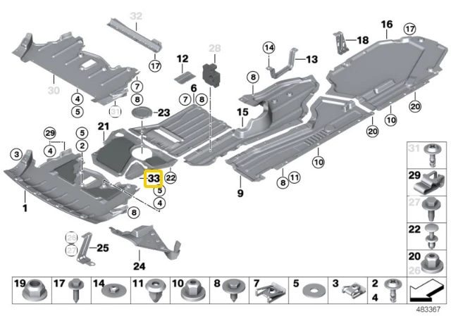 BMW X5 E70 X6 E71 Priekinis Stiprinimo Plokštės Danga Originalus 51757177597