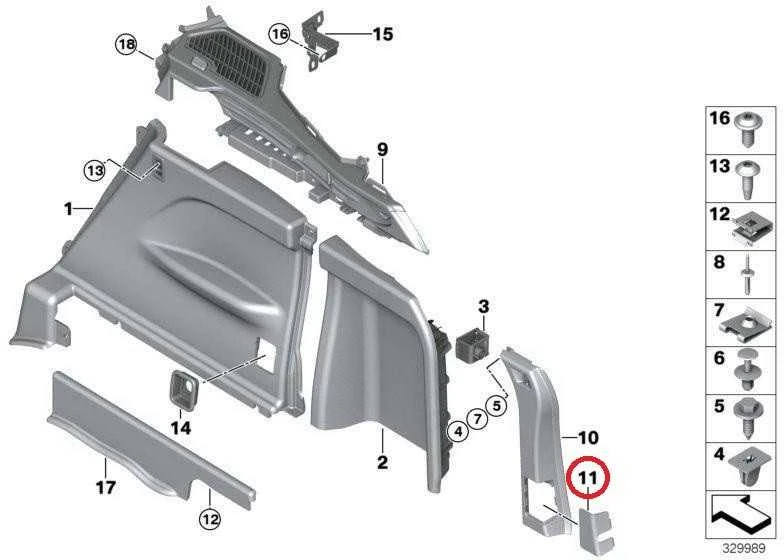 Bmw X5 F15 Dešinysis Dangtis 51477326438