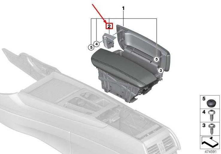 BMW X5 F15 X6 F16 Dešinės Slenkantys Spynelė Originalus 51169276668
