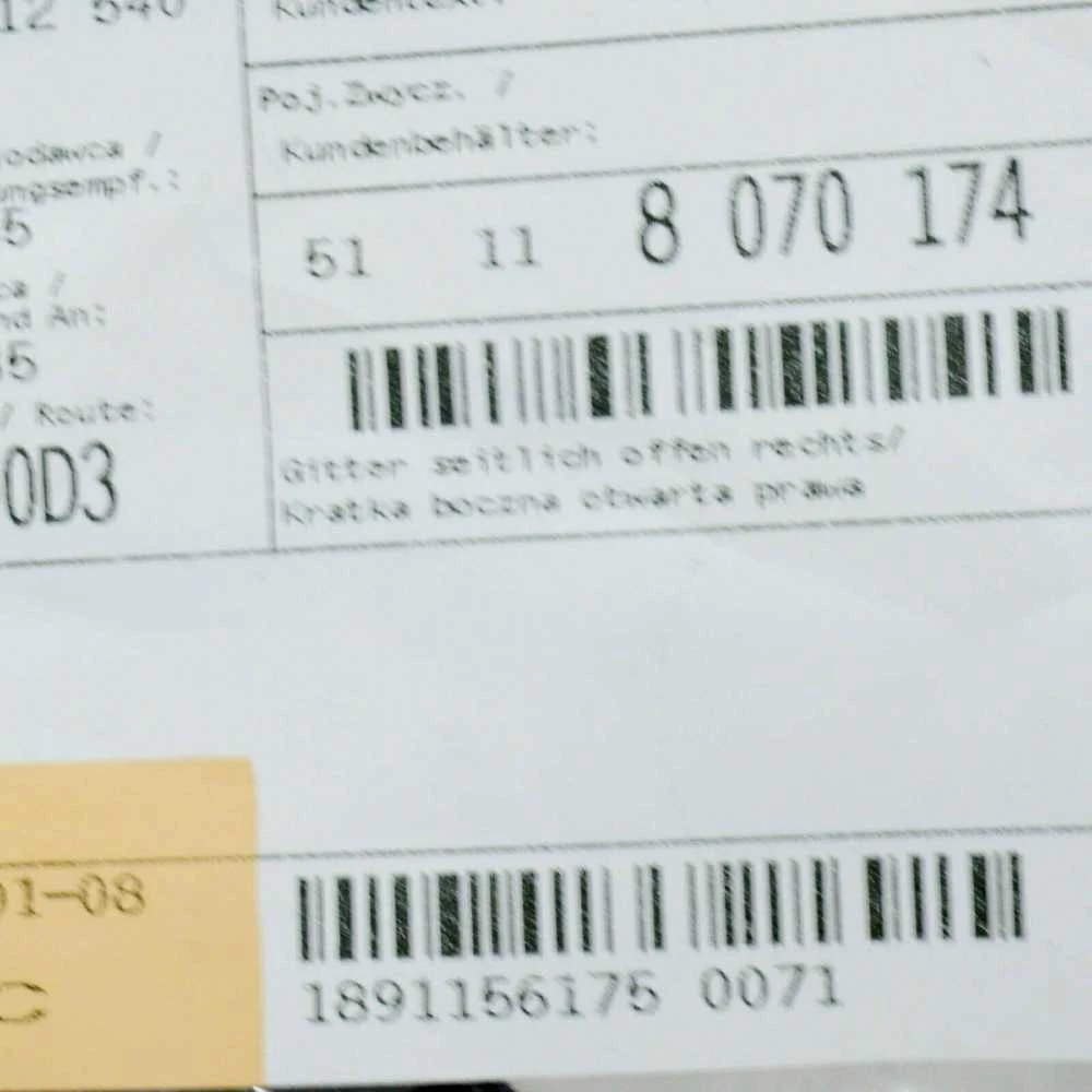 Bmw X5 G05 Dešinė Atvira Šoninė Grillė Originalus 51118070174