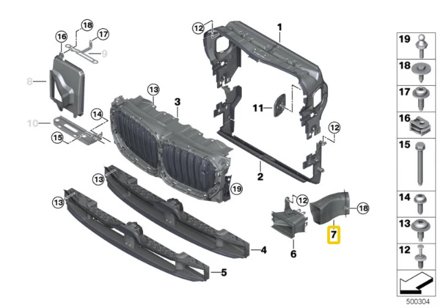 BMW X5 G05 X6 G06 Dešinės Pusės Rato Angos Oro Stabdžių Vamzdis Originalus 51747421700