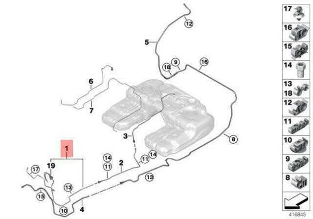 BMW X5 M F85 X6 M F86 Tiektimo Linija Su Jutikliu Originalus 16117849510