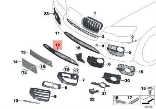 Bmw X6 E71 07 14 Centro Žemutinis Grilis Originalus 51117231607