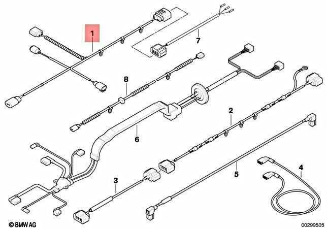 BMW X6 E71 E72 Valdymo Pavarų Kabelių Rinkinys Originalus 61129206334