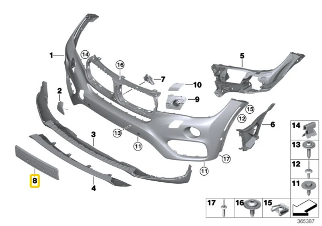 BMW X6 F16 09 2013 05 2019 Originalus 51117319792