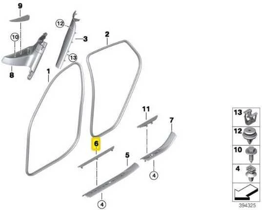 BMW X6 M F86 Priekinis Įėjimo Įdėklas Originalus 51478059065