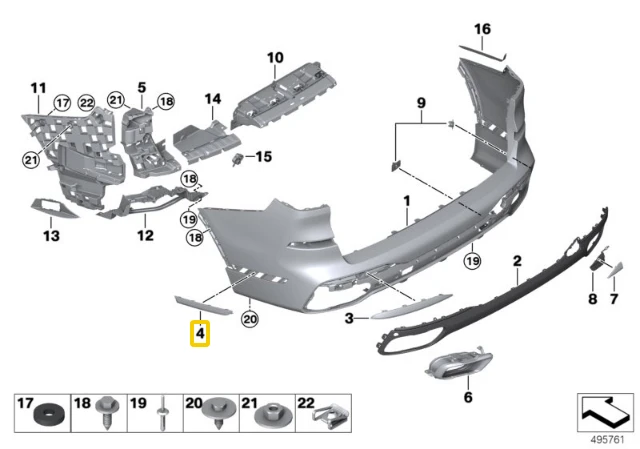 Bmw X7 G07 2017 2019 Galinio Dešinio Sienelės Originalus 51128074020