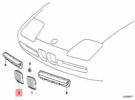 BMW Z1 Roadster Priekinio radiatoriaus inksto grotelės Dešinė originali 51138134476