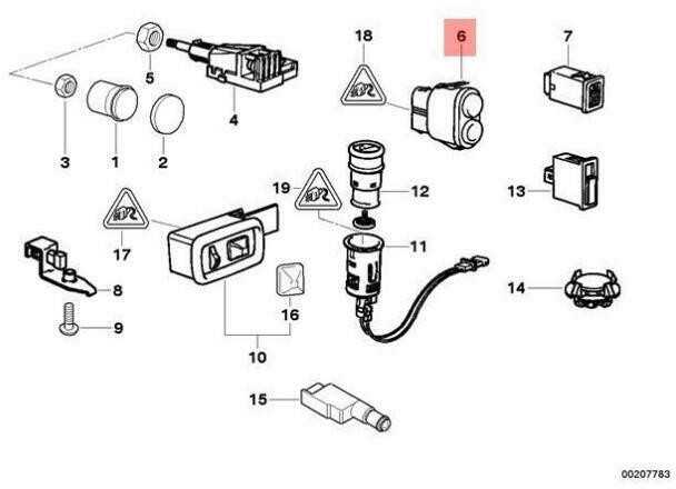 Bmw Z3 E36 03 2000 05 2002 Schalter Dws Nebelschlusslicht Originalus 61316904009