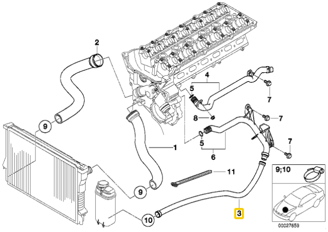 BMW Z3 E36 1996 2000 Originalus 11531716643