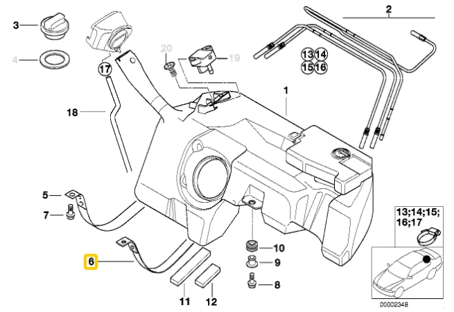 Bmw Z3 E36 Įtempimo Diržas 1994 2002 Originalus 16111185029