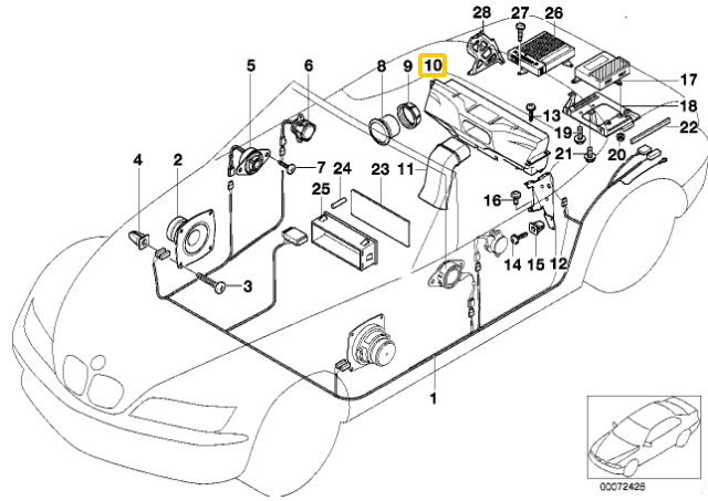 Bmw Z3 E36 Subwooferbox 1994 2002 Originalus 65138400106