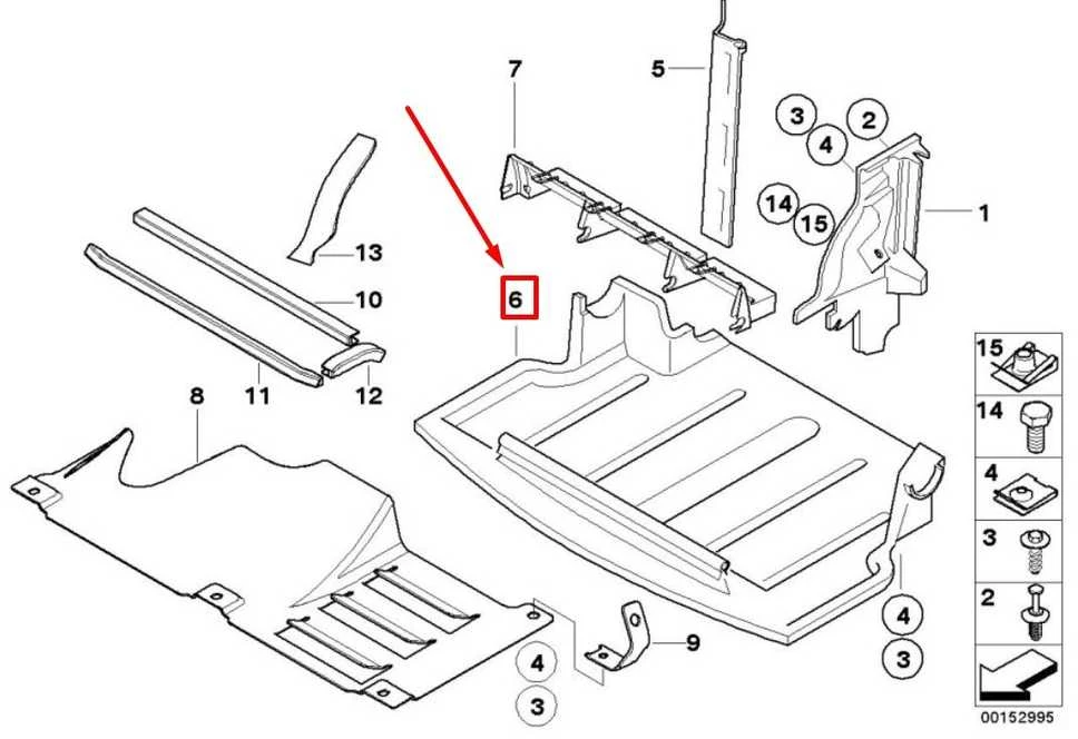 Bmw Z4 E85 E86 Ekranas Po Variklio Dangčiu Originalus 51717895804