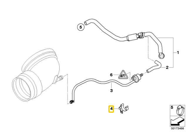 Bmw Z4 E85 E86 Oro Šut Of Vakuuminės Ventilio Skriūvos Originalus 11617836603